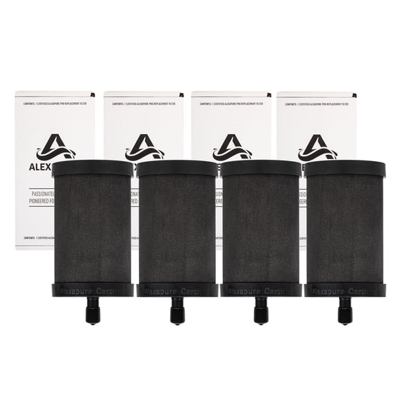 Alexapure Pro 2387 Genuine Replacement Filter for Alexapure-Pro Water Filtration System, (Pack of 4)