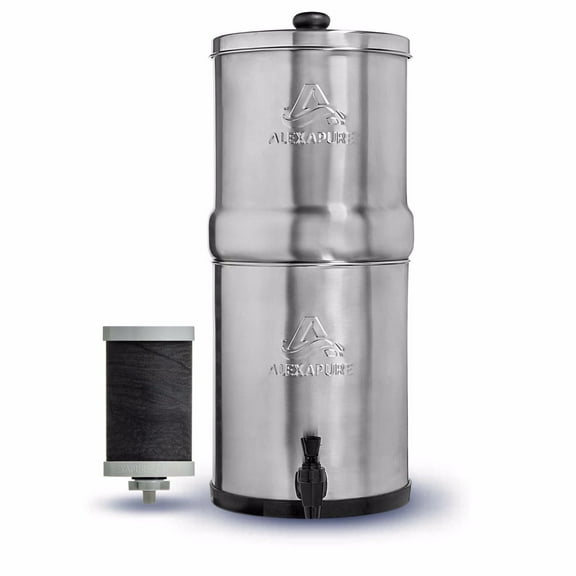 Alexapure Pro Stainless Steel Water Filtration System - 200 Gallon Capacity
