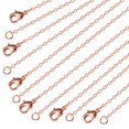 thumbnail image 1 of Alexcraft 12 Pack Chains for Jewelry Making, Necklace Chains Bulk 14K Rose Gold Plated Chains for Necklace Jewelry Making, 2 mm (18 Inches), 1 of 1