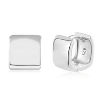 Alexcraft 14k Gold Plated Earrings Small Chunky Earrings for Women Trendy Hoop Square Silver Earrings Hypoallergenic Thick Huggie Hoops Earrings for Jewelry Gifts