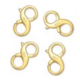 thumbnail image 1 of Alexcraft 4 Pcs Lobster Clasp Double Opening Lobster Clasp Lock Necklace Connector Bracelet Extender Clasps for DIY Jewelry Repair Kit Bracelet Necklace, 1 of 7