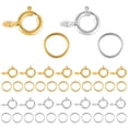 thumbnail image 1 of Alexcraft 40 PCS 925 Sterling Silver Clasps and Closures with Open Jump Rings Set 6mm Spring Ring Jewelry Connectors for Jewelry Making (5mm Clasps Silver), 1 of 7