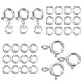 thumbnail image 1 of Alexcraft 925 Silver Plated Lobster Claw Clasp with Closed Jump Rings, 26Pcs Necklace Clasps and Closures Suitable for Jewelry Making Necklaces Bracelet, 1 of 7