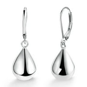 ALEXCRAFT Lightweight Hypoallergenic Silver Plated Teardrop Dangle Earrings for Women, Leverback