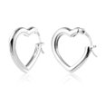 thumbnail image 1 of Alexcraft 925 Sterling Silver Heart Hoop Earrings for Women, Lightweight and Hypoallergenic, 1 of 8