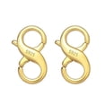 thumbnail image 1 of Alexcraft Double Opening Lobster Clasps, Silver and Gold Plated 925 Sterling Silver Lobster Clasp Jewelry Making Clasps Necklace Connectors for DIY Jewelry Making and Repairing, 1 of 7