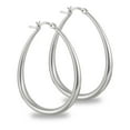 thumbnail image 1 of Alexcraft Gold Hoop Earrings | Oval Silver Plated Hoop Earrings for Women | Hypoallergenic Big Teardrop Hoop Earrings Large Chunky Huggie Hoops for Womens, 1 of 7