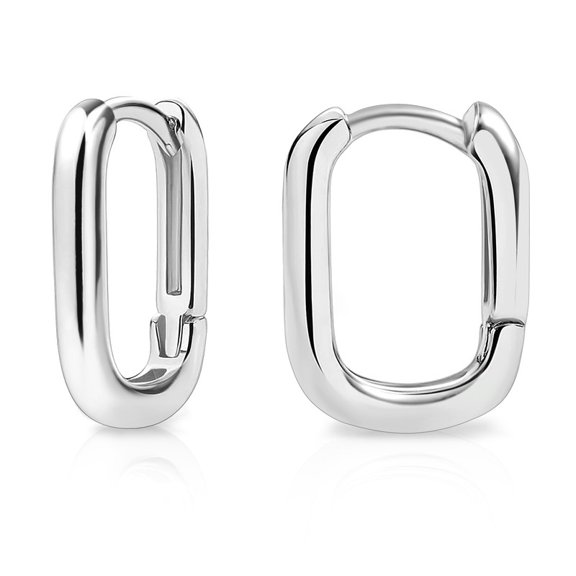 Alexcraft Gold Huggie Hoop Earrings for Women 14K Gold Plated Small Hypoallergenic U-Shaped Mini Gold Silver Hoop Earrings for Women