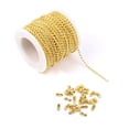 thumbnail image 1 of Alexcraft Gold Necklace Chains for Jewelry Making, 32.8 Feet Jewelry Chains for DIY Necklace Bracelet Jewelry Making with Connectors, 1 of 6