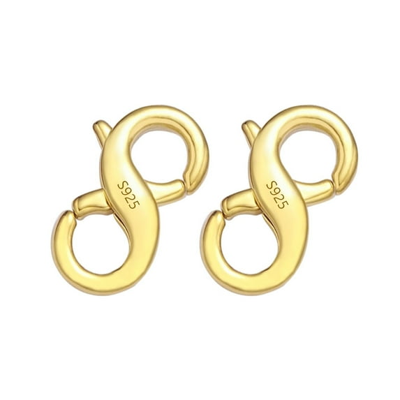 Alexcraft Lobster Clasp 925 Sterling Silver Double Opening Lobster Clasp, Bracelet Extender Clasps Necklace Connector for DIY Jewelry Bracelet Necklace Closing