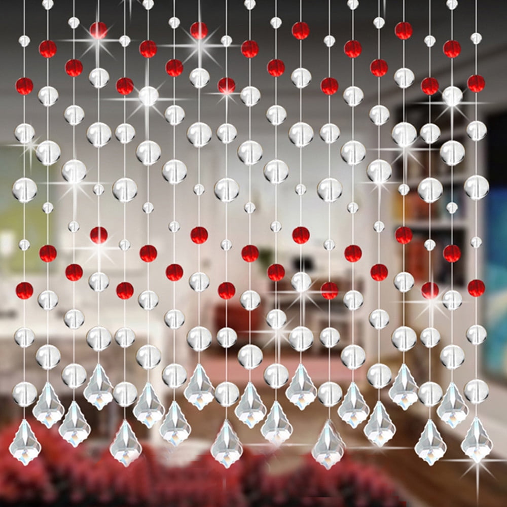 Alexda Crystal Glass Bead Curtain Luxury Living Room Bedroom Window Door Wedding Decor | Curtain | Clearance