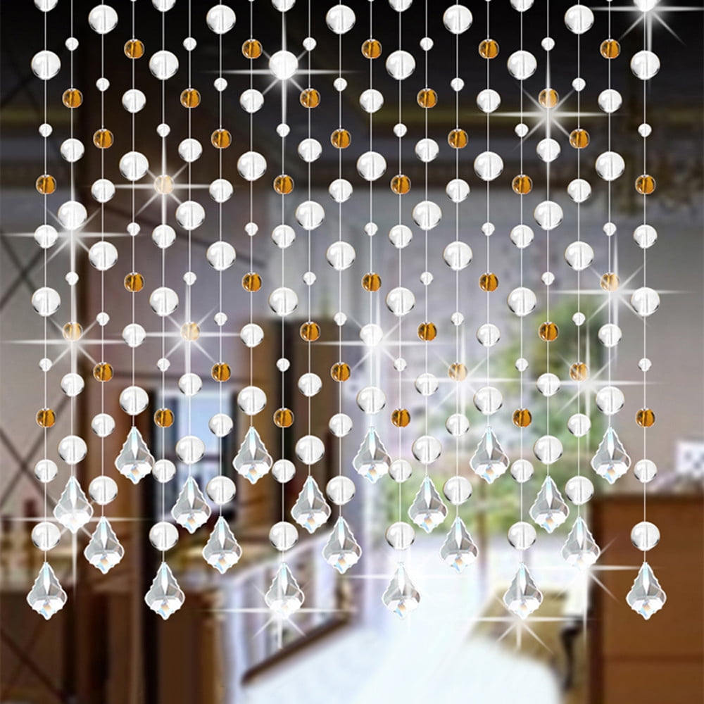 Alexda Crystal Glass Bead Curtain Luxury Living Room Bedroom Window Door Wedding Decor | Curtain | Clearance