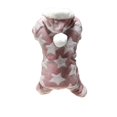 Alexda Dog Pajamas Dog Coral Fleece Dog Sweater Hoodie Star Pattern