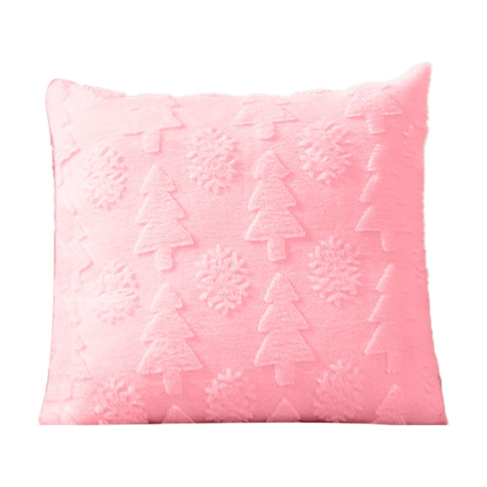 Alexda Soft Faux Throw Pillow 18X18 Inch Plush Christmas Snowflake Tree