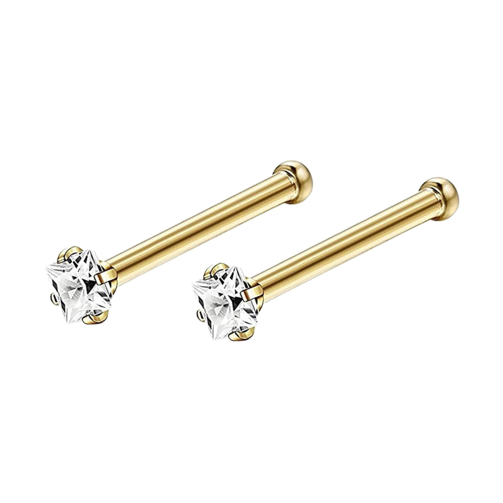 Alexda Stainless Nose Rings Studs L Shape Piercing Body Jewelry