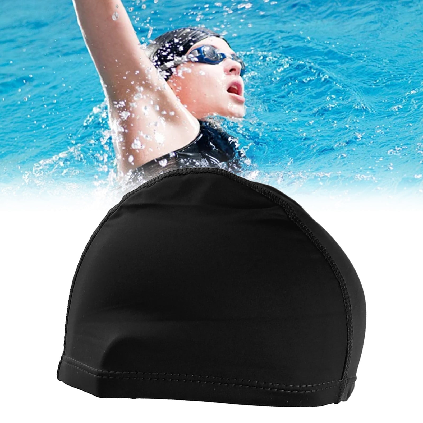 Alexda Swim Caps For Long Hair Pack Unisex Swim Caps With 3D Ear