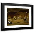 thumbnail image 1 of Alexei Venetsianov 14x12 Black Modern Framed Museum Art Print Titled - Threshing Barn, 1 of 1