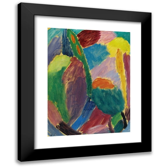 Alexej von Jawlensky 19x24 Black Modern Framed Museum Art Print Titled - Variation (Before 1921)