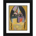thumbnail image 1 of Alexej von Jawlensky 19x24 Black Ornate Framed Double Matted Museum Art Print Titled: Mystical Head; Raven Wing IV (Mystical Head; Raven's Wing Iv) (1918), 1 of 5