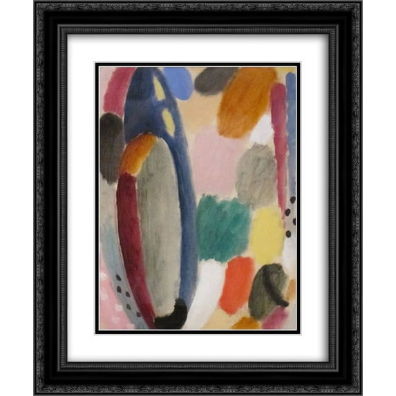 Alexej von Jawlensky 2x Matted 20x24 Black Ornate Framed Art Print 'Autumn Sound'