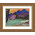 thumbnail image 1 of Alexej von Jawlensky 2x Matted 24x20 Gold Ornate Framed Art Print 'Roter Abend - Blaue Berge', 1 of 2