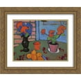 thumbnail image 1 of Alexej von Jawlensky 2x Matted 24x20 Gold Ornate Framed Art Print 'Still-life with flowers and oranges', 1 of 2