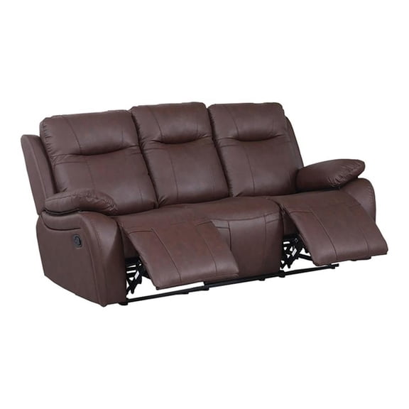 Alexent Faux Leather Recliners, Brown