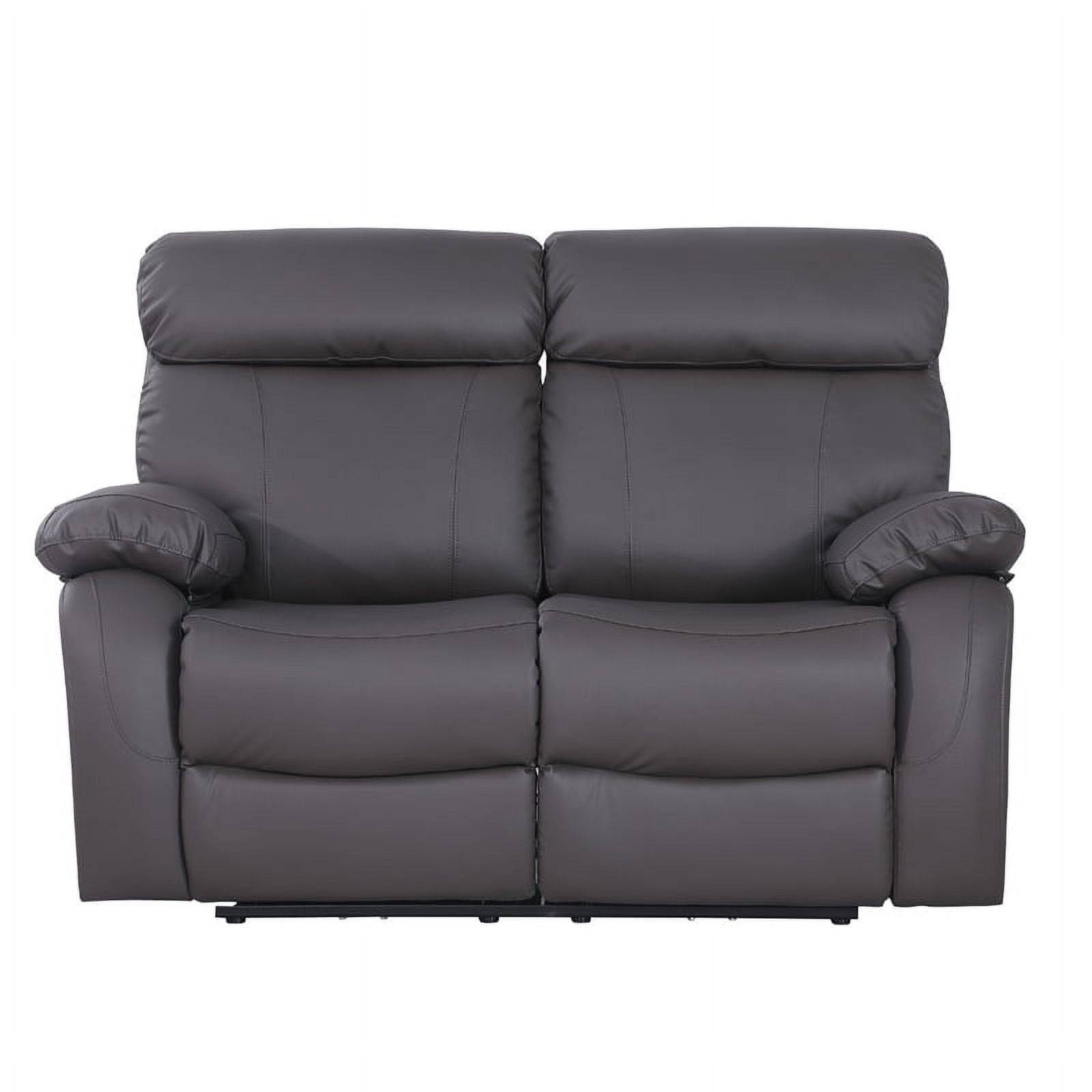 Alexent Leather Recliner Loveseat Power Lift Reclining Sofa Theater