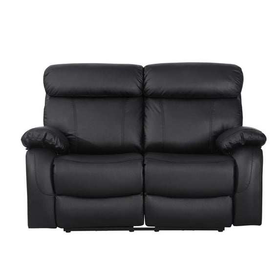 Alexent Modern Leather Recliner Function Loveseat, Black - Walmart.com
