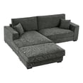 thumbnail image 1 of Alexent Modular Sectional Sofa w Ottoman LEFT-Facing Chaise Couch Dark Gray, 1 of 9