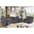 thumbnail image 1 of Alexent Power Recliner Sofa Set Leather Couch with Cuppholder & USP Ports Gray, 1 of 9
