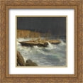 thumbnail image 1 of Alexey Bogolyubov 2x Matted 20x22 Gold Ornate Framed Art Print 'Wreck of Livadia (fragment)', 1 of 2