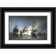 thumbnail image 1 of Alexey Bogolyubov 2x Matted 24x18 Black Ornate Framed Art Print 'Battle of Osel Island', 1 of 2