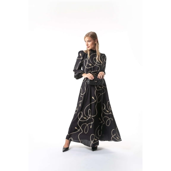 Alexia Long Maxi Dress with long sleeves