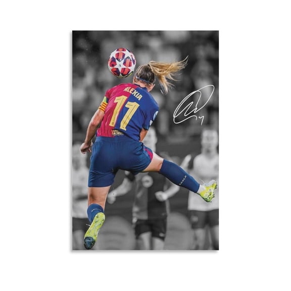 Alexia Putellas Canvas Poster Canvas Wall Art Prints Poster Gifts Photo Picture Painting Posters Room Decor Home Decorative 16x24inch(40x60cm)