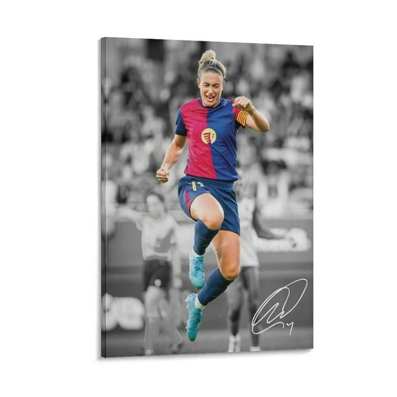 Alexia Putellas Canvas Poster Print Photo Art Painting Canvas Poster Home Decorative Bedroom Modern Decor Posters Gifts 24x36inch(60x90cm)