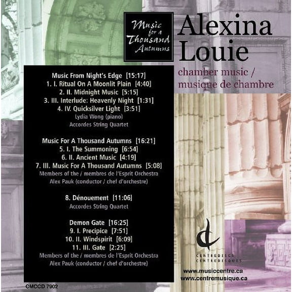 Alexina Louie - Music for a Thousand Autumns - Music & Performance - CD