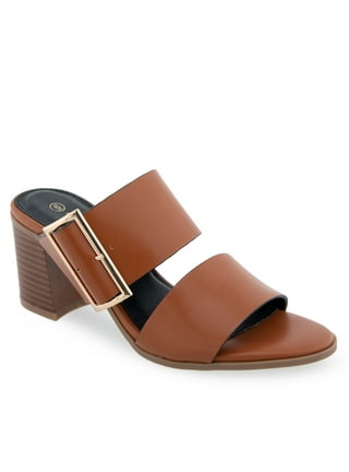 Cognac Heel Sandal