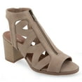 thumbnail image 1 of Alexis Bendel Ladies Taupe Nubuck Leather Heel Sandals Size 7, 1 of 6