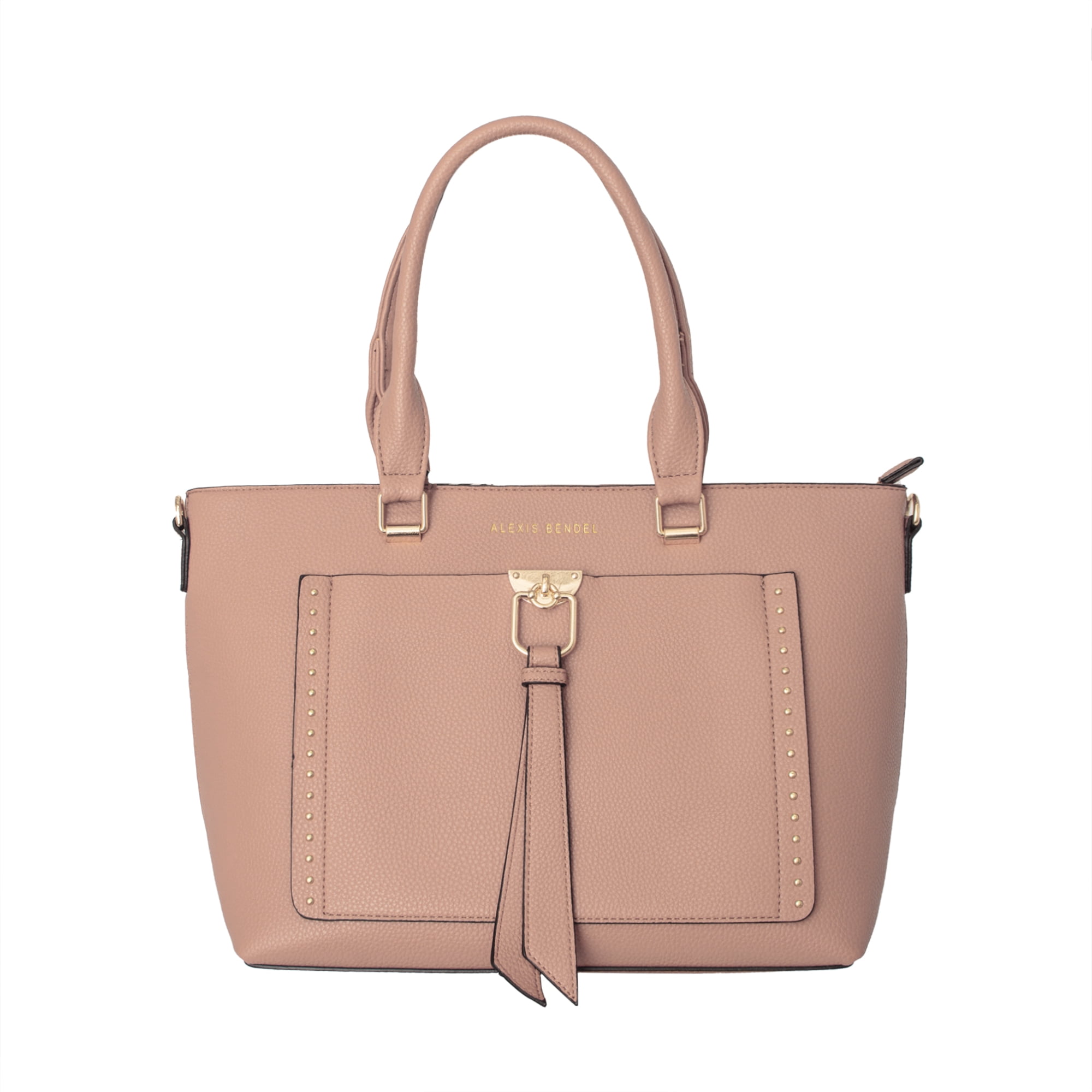 Alexis Bendel Mauve Women’s Vegan Leather Multi-Style Shopper Tote Everyday Handbag