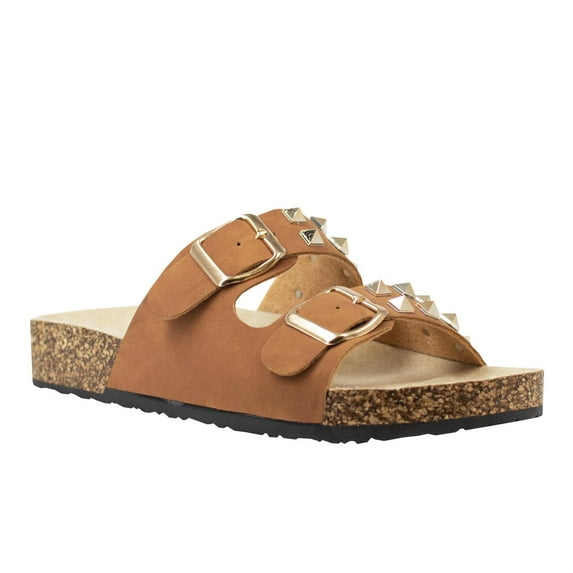 Alexis Bendel Women's Adult Comfort Studded Footbed Sandal