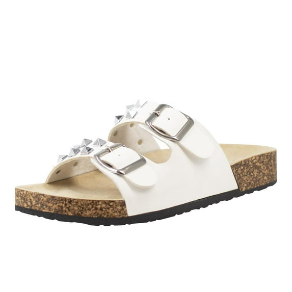 Alexis Bendel Women's Adult Comfort Studded Footbed Sandal