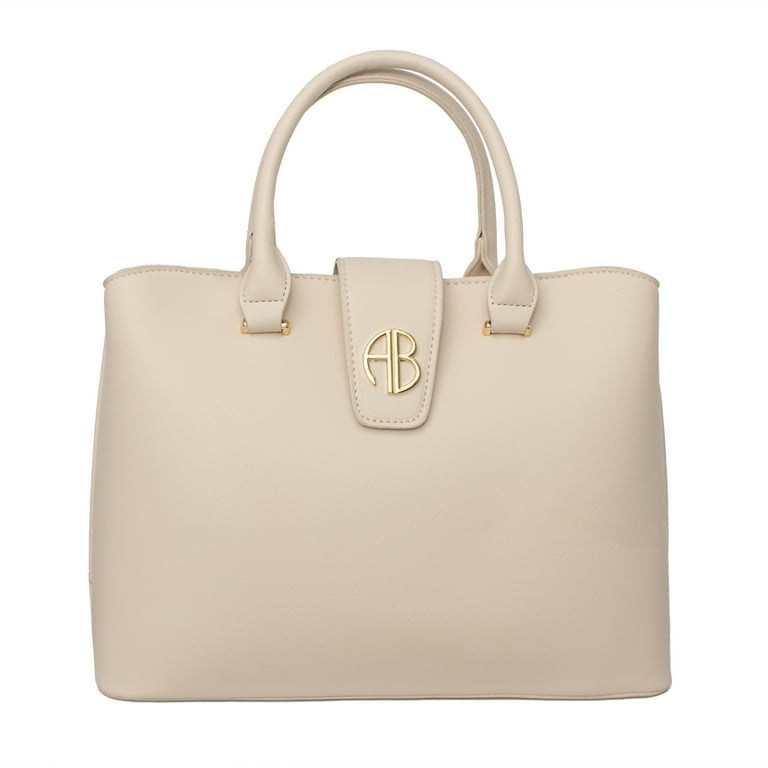  Beige Saffiano Leather Handbag