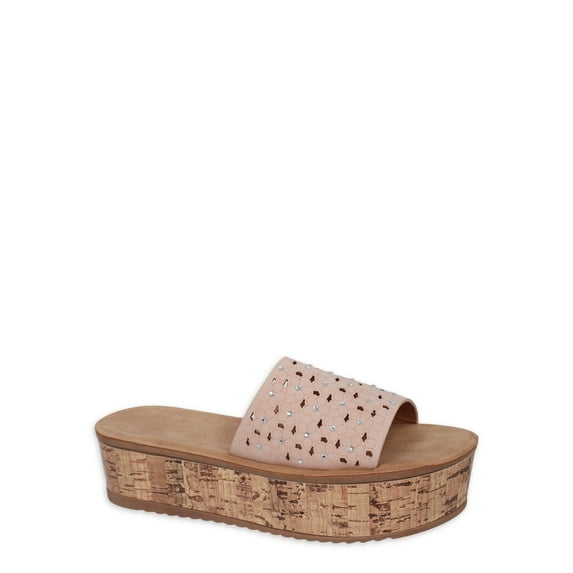 Alexis Bendel Women's Crochet Low Heel Platform Wedge Sandals, Sizes 6-11