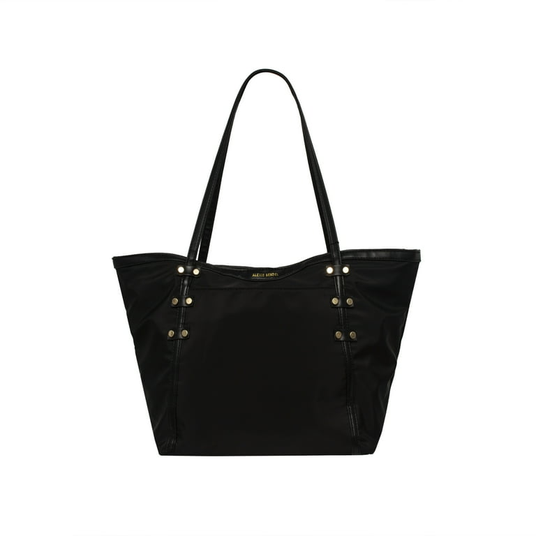 S black nylon tote bag