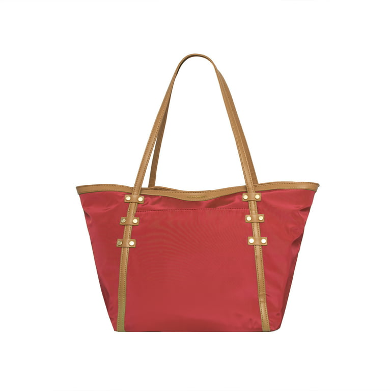 NPolar Women Crossbody Bags Lady Multi-Pocket Shoulder Bag Red