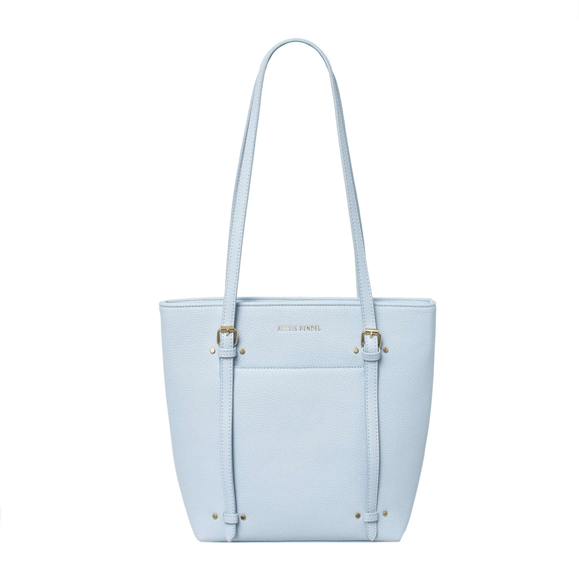 Alexis Bendel Women’s Vegan Leather Chic Tote Everyday Handbag Purse Blue