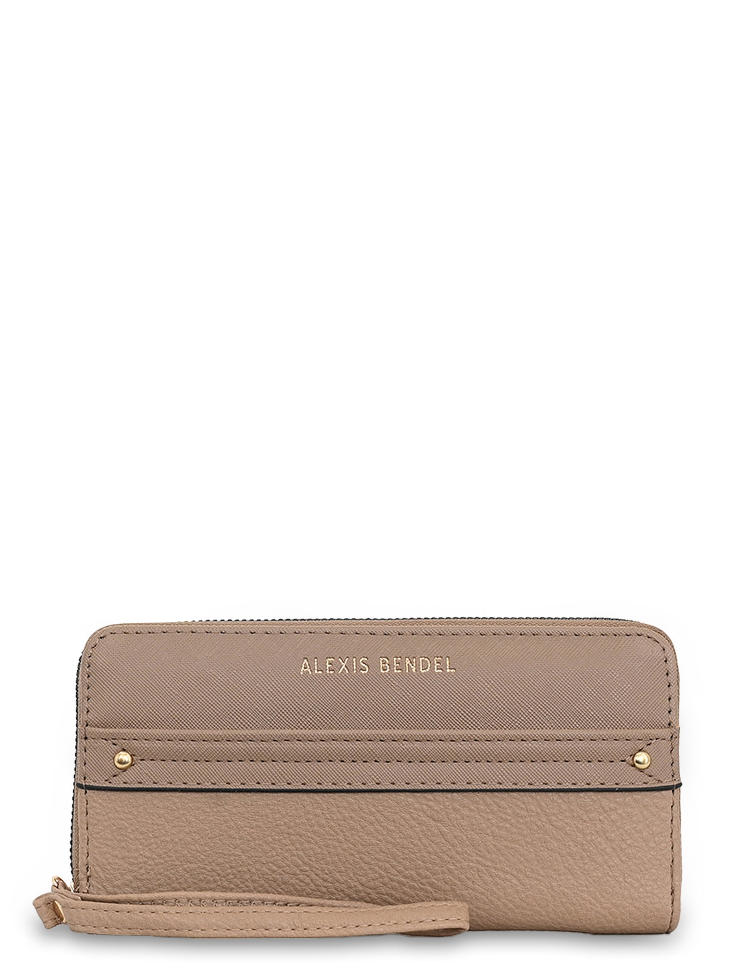 Alexis Bendel Women's Zip Wristlet Wallet - Card Holders, 2 Cash Pockets and Phone Slot