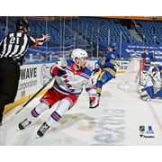Alexis Lafreniere New York Rangers Unsigned 1st NHL Goal Celebration Photograph
