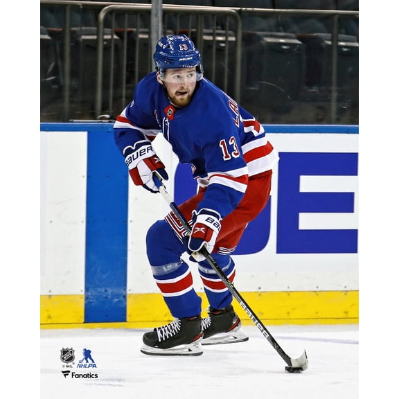 Alexis Lafreniere New York Rangers Unsigned NHL Debut Photograph